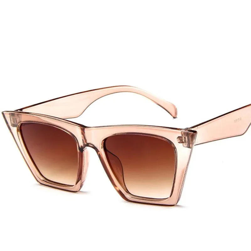 Old School Vibes Oversize Cat Eye UV400 Sunglasses