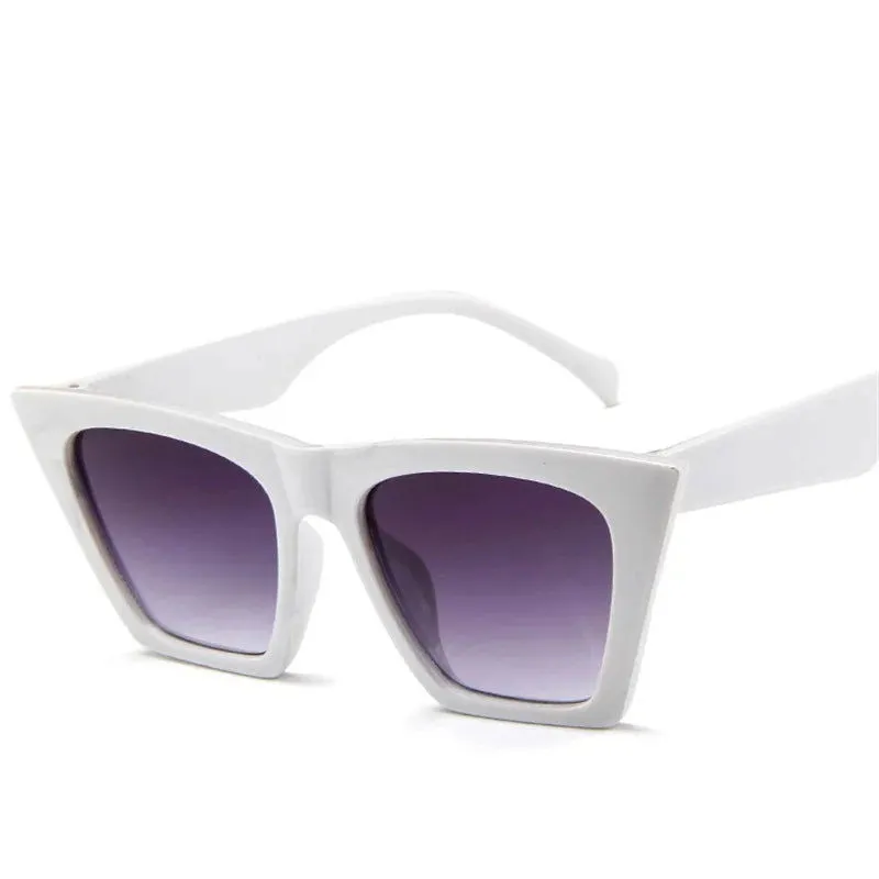 Old School Vibes Oversize Cat Eye UV400 Sunglasses