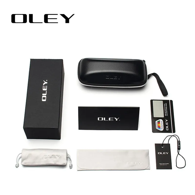 Oley Men Polarized Sunglasses Aluminum Magnesium Driving Glasses Rectangle Shades Y1347