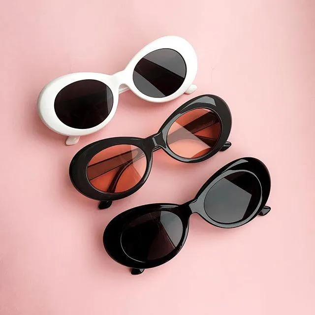 Oval Sunglasses for Women Trendy Vintage Retro Sunglasses for Women