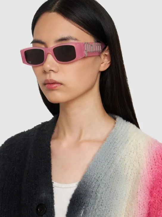 Palm Angels   Angel squared acetate sunglasses 