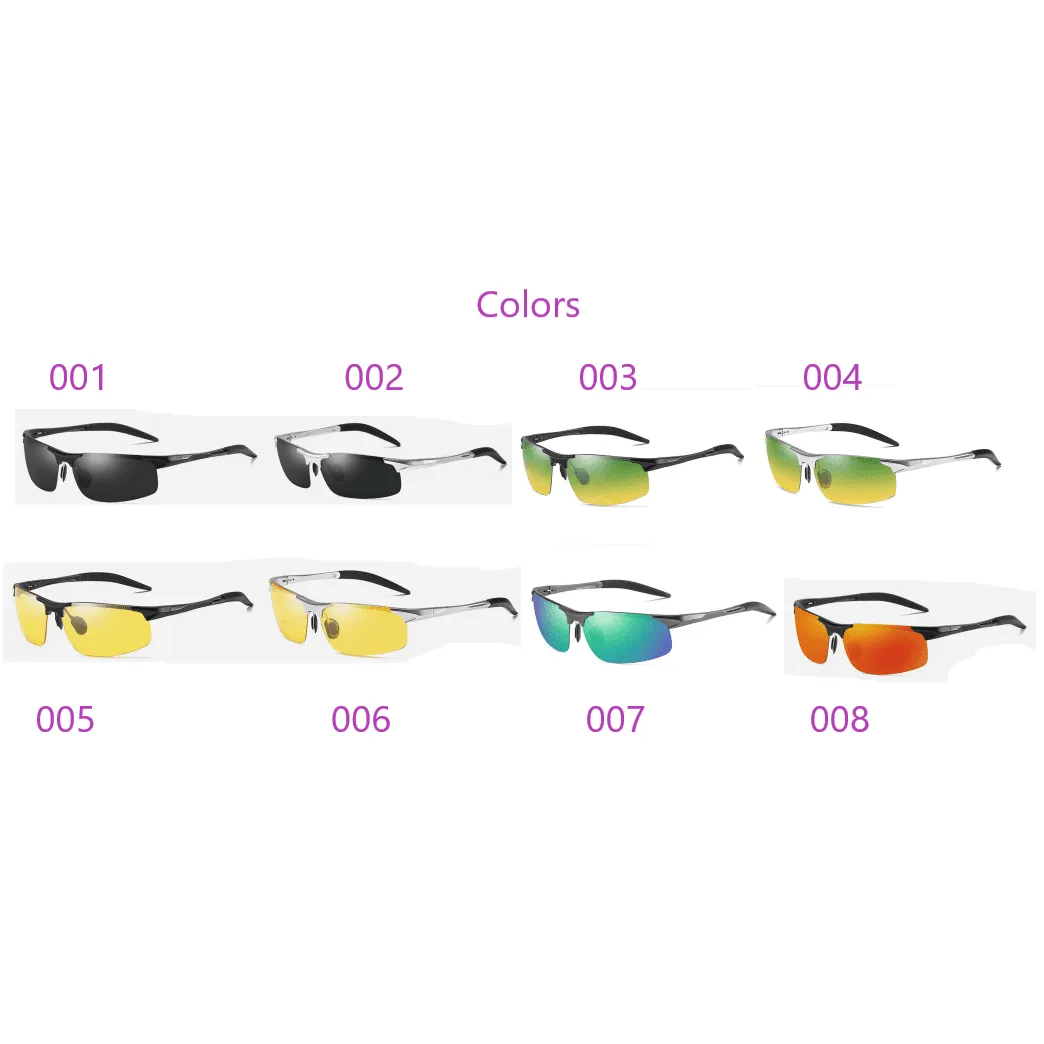 Polarized Semi-Rimless Sunglasses