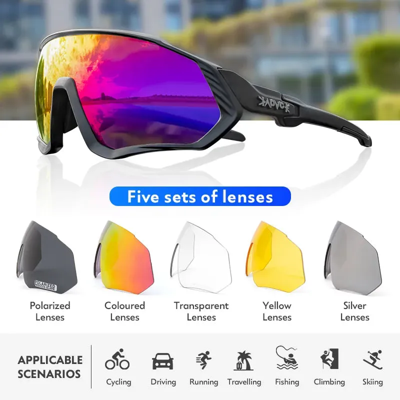 Polarized Sports Eye Protecting Sun Glasses for Men or Women.