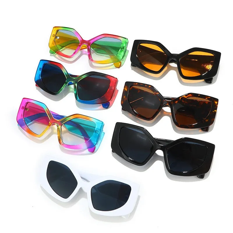 Pre Order:  Retro Irregular Frame Cat Eye Sunglasses