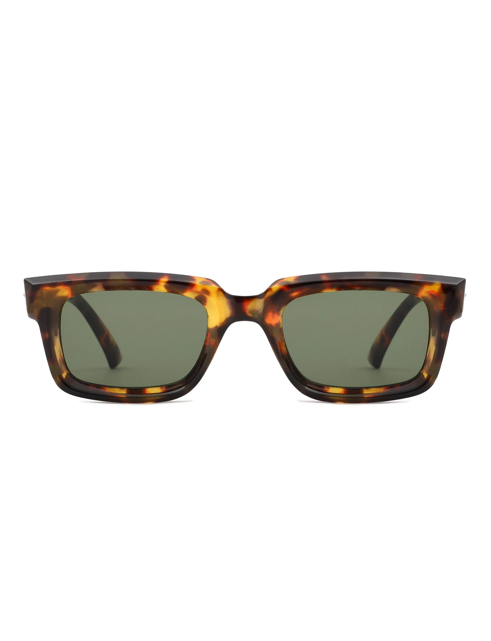 Qeclington - Retro Narrow Square Rectangular Sunglasses