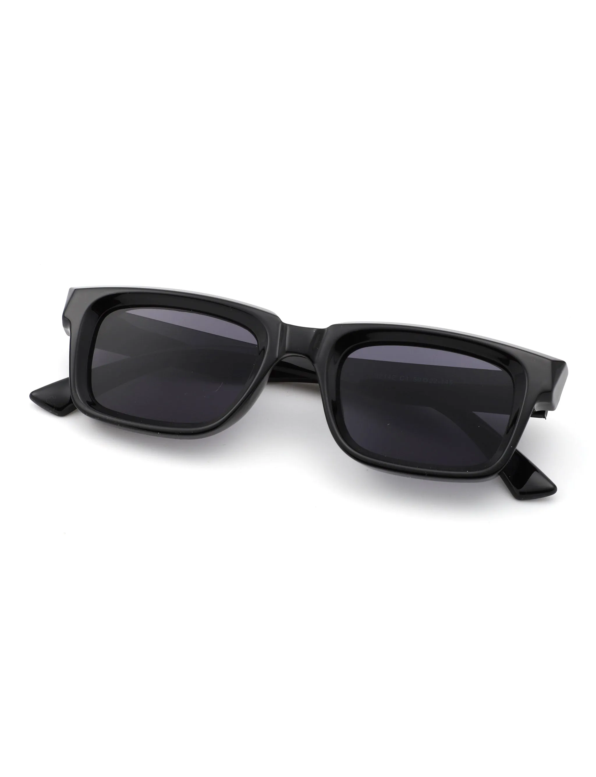 Qeclington - Retro Narrow Square Rectangular Sunglasses