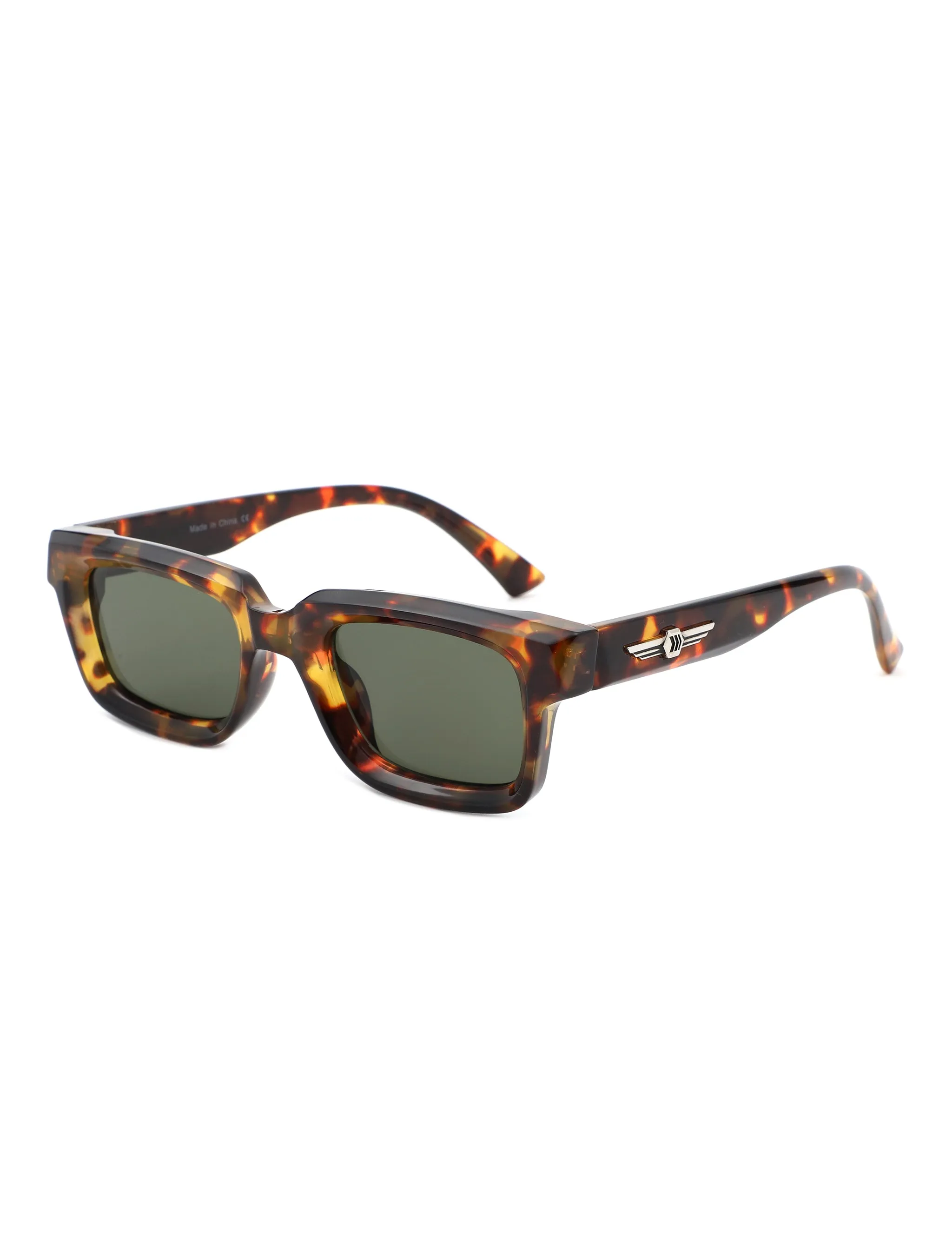 Qeclington - Retro Narrow Square Rectangular Sunglasses