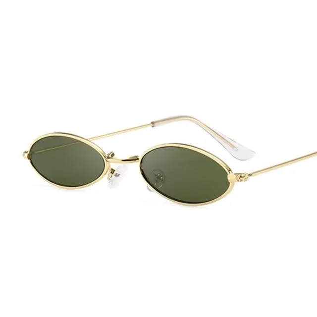 Retro Oval Sunglasses for Women Vintage HipHop Glasses Retro Sunglass for Women