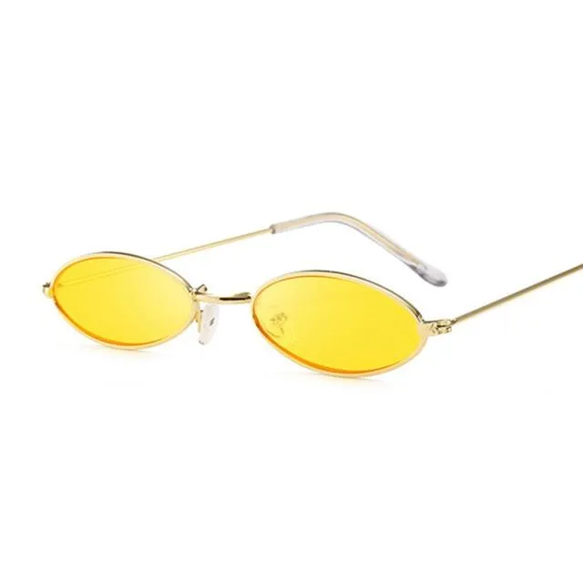 Retro Oval Sunglasses for Women Vintage HipHop Glasses Retro Sunglass for Women