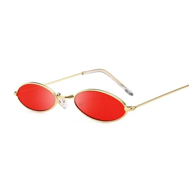 Retro Oval Sunglasses for Women Vintage HipHop Glasses Retro Sunglass for Women