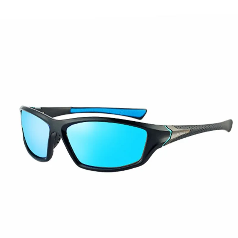 Reven Jate Men's Full Rim Rectangle Polycarbonate Polarized Sunglasses S012