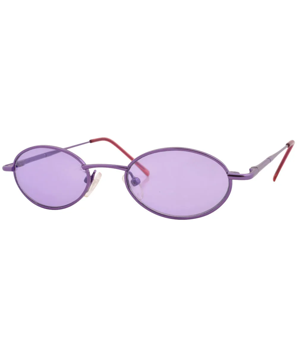 ROAR Purple Micro Oval Sunglasses