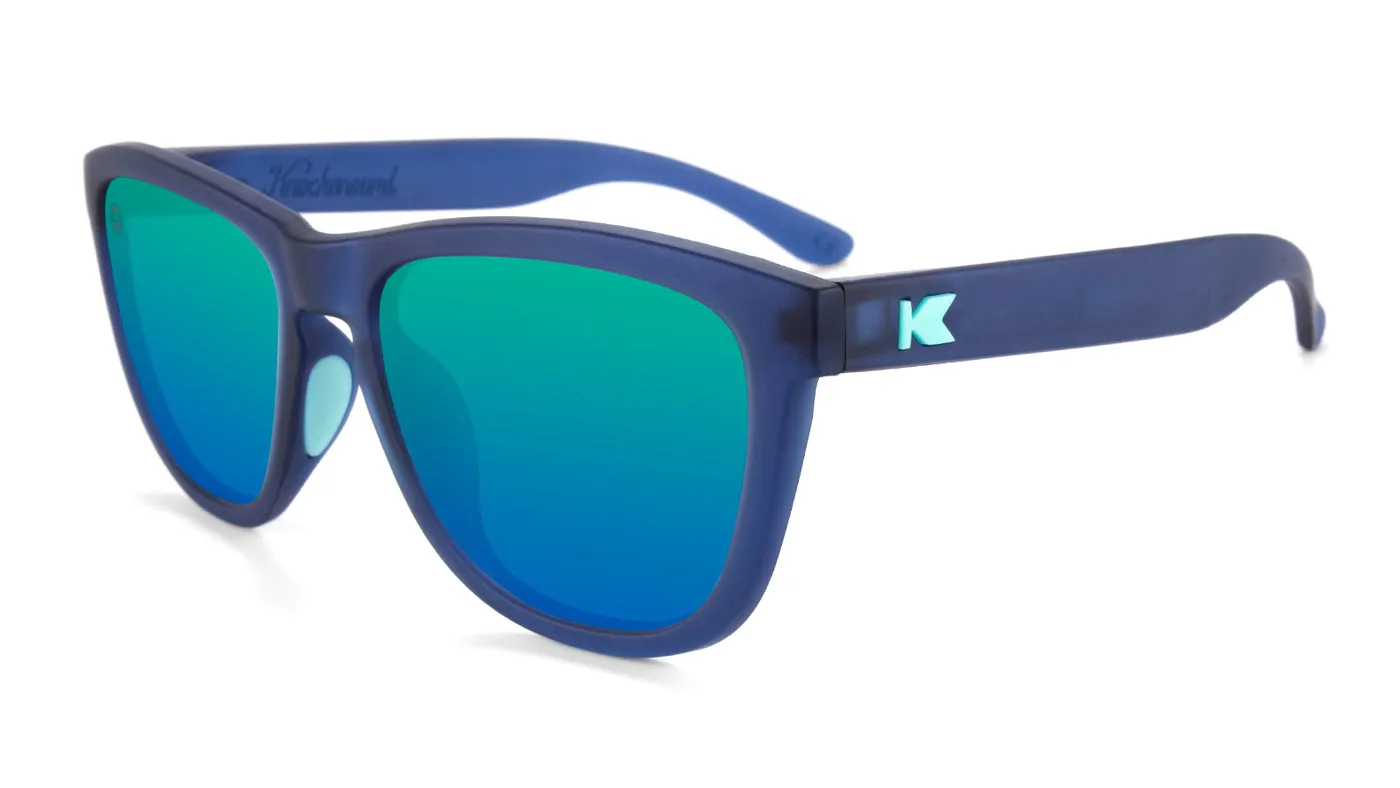 Rubberized Navy / Mint Premiums Sport Sunglasses