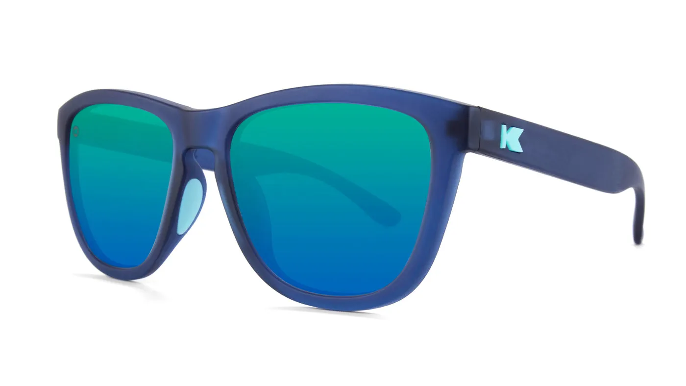 Rubberized Navy / Mint Premiums Sport Sunglasses