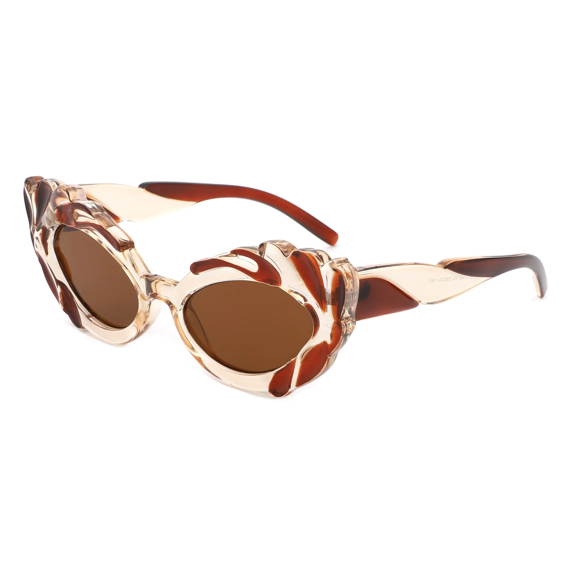 Snapp - Modern Sculpted Cat Eye Fashion Women's Sunglass