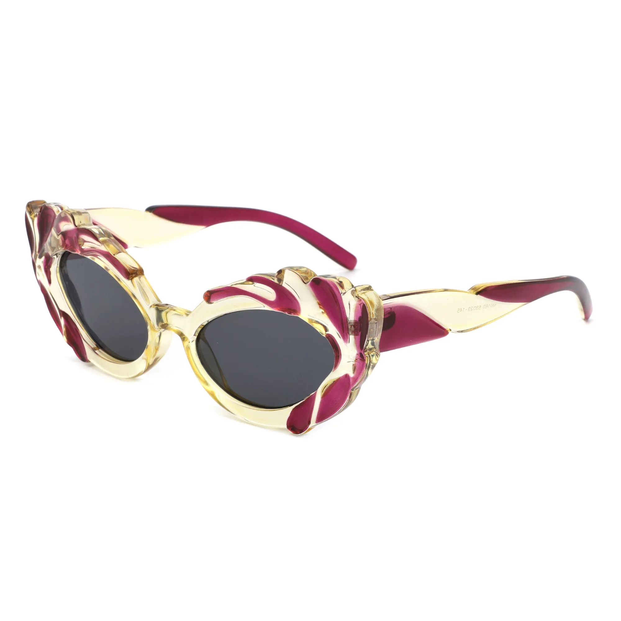 Snapp - Modern Sculpted Cat Eye Fashion Women's Sunglass