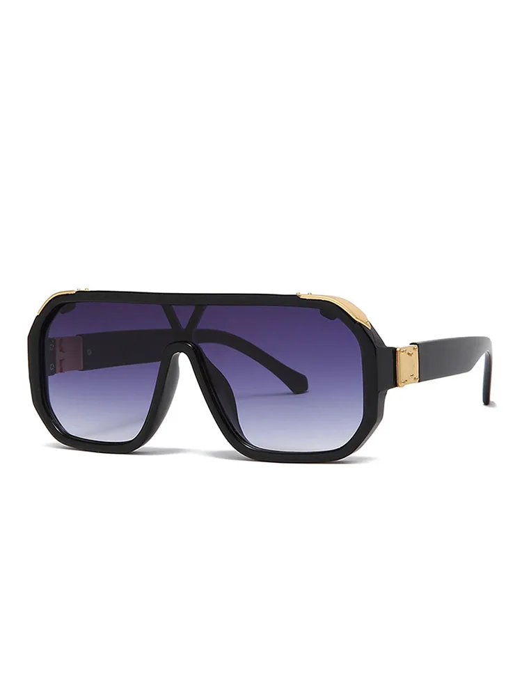 Square Frame UV400 Leopard Fashion Sunglasses