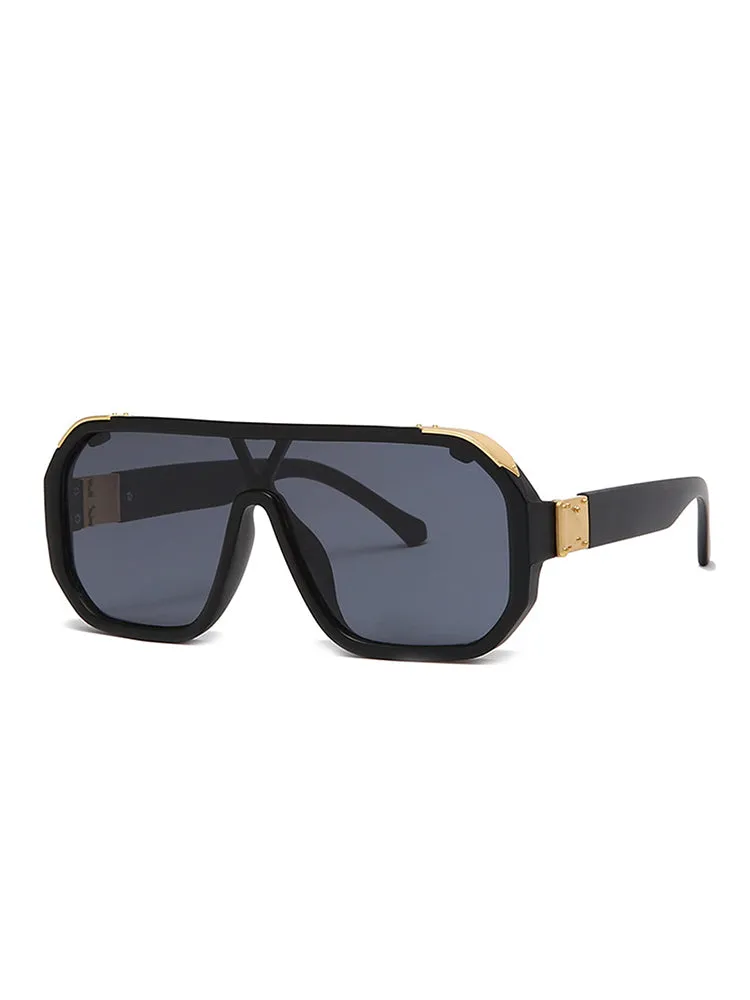 Square Frame UV400 Leopard Fashion Sunglasses