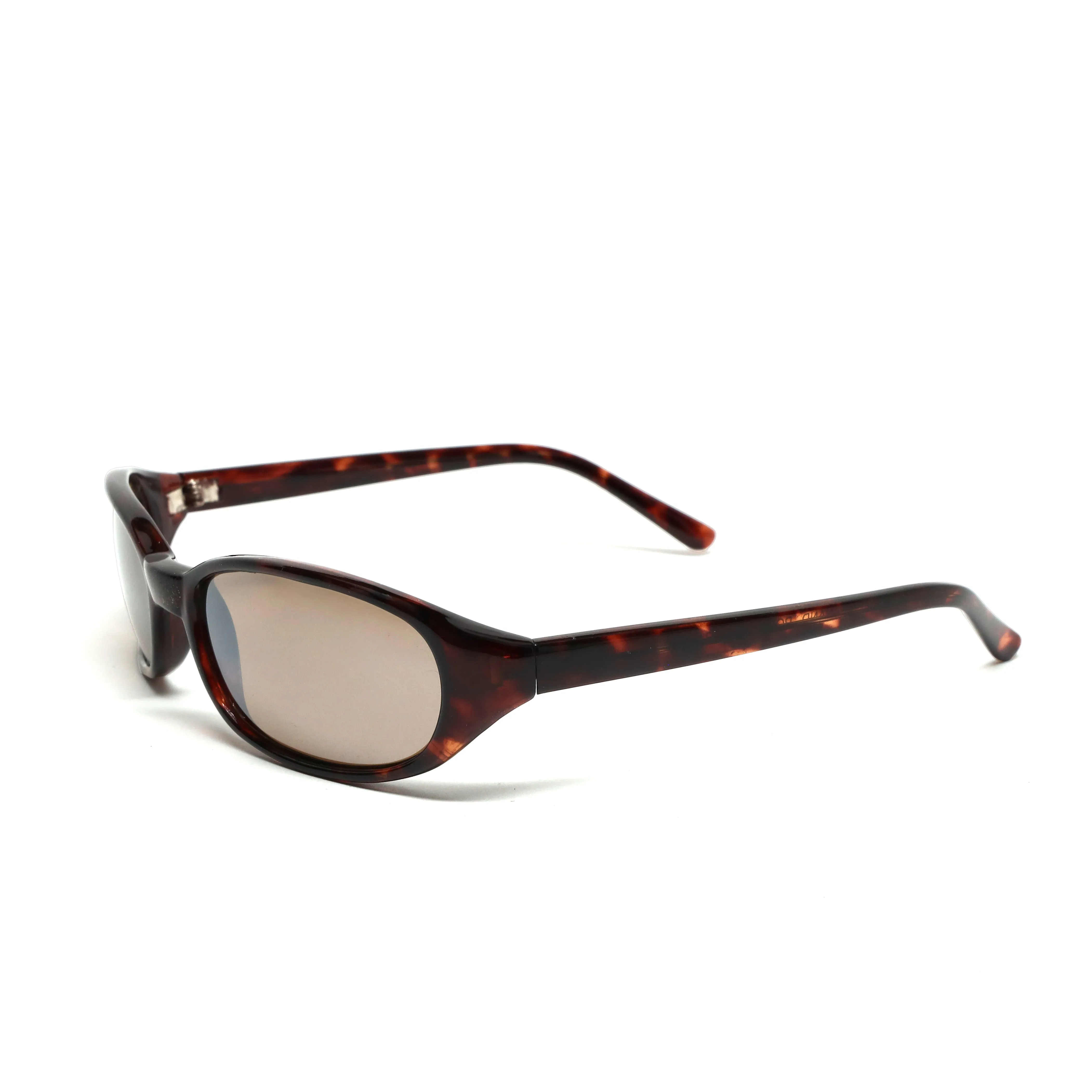 //Style 23// Deadstock Vintage 90s Oval Frame Sunglasses - Tortoise Brown