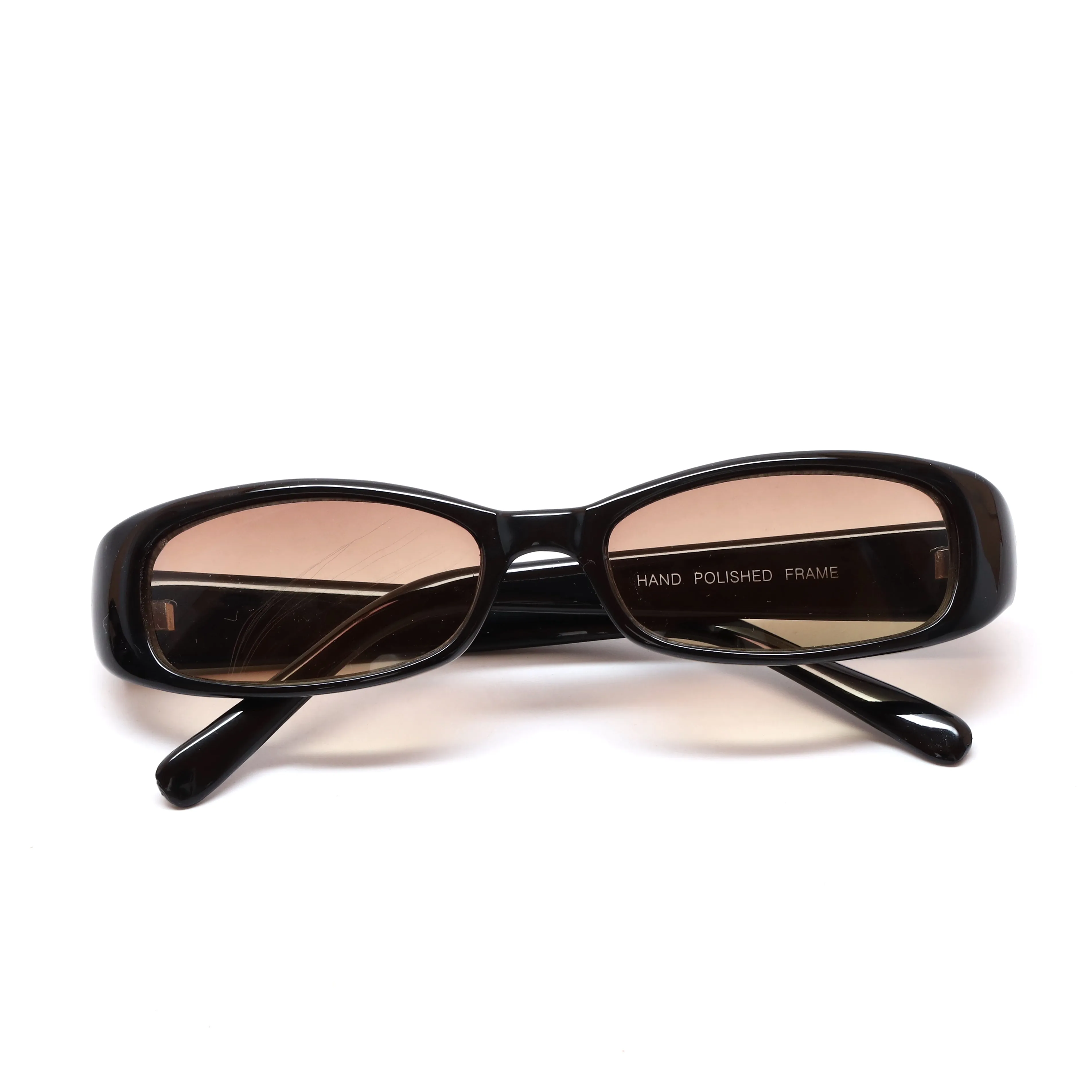 //Style 62// Vintage 90s Rectangle Frame Sunglasses - Brown