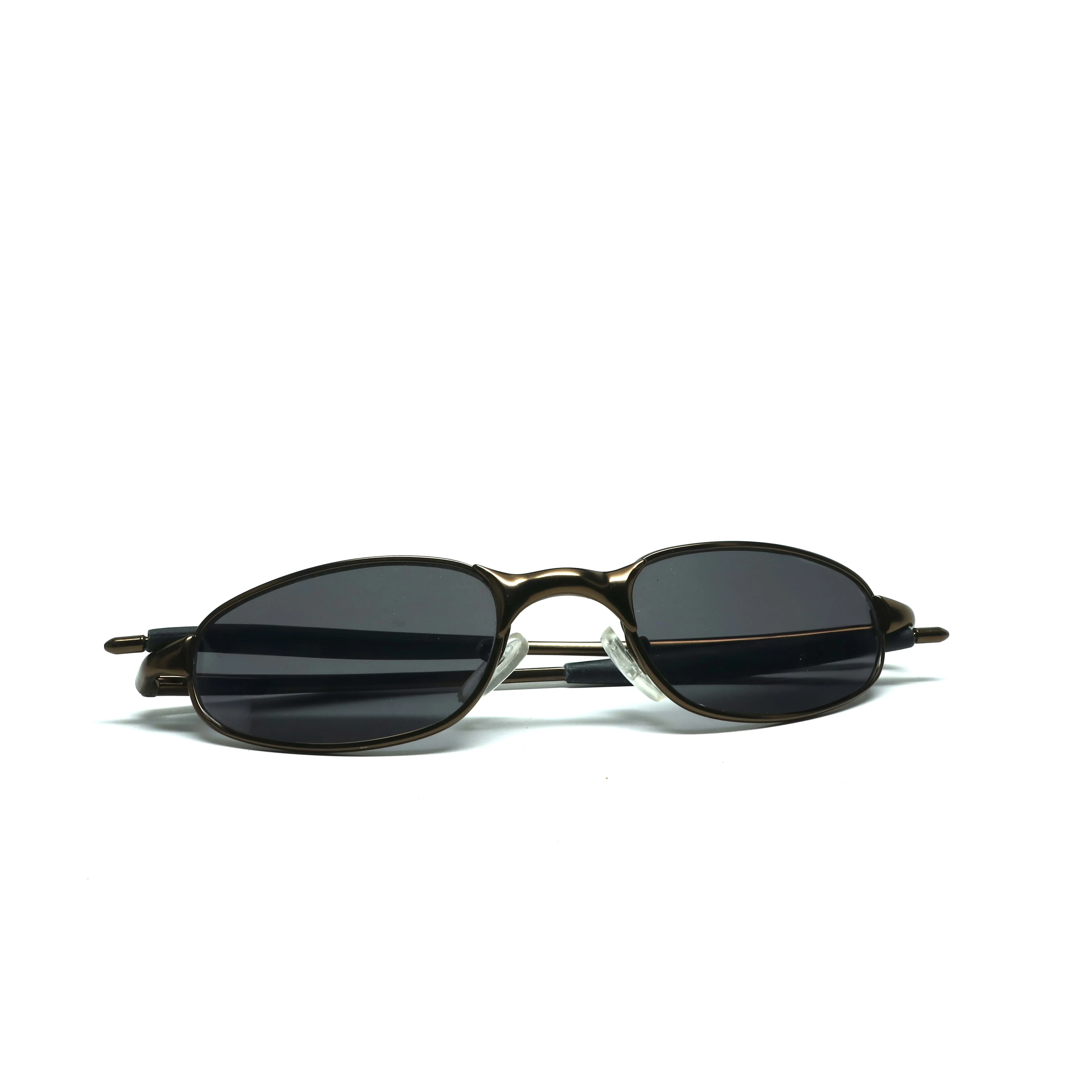 //Style 841// Vintage Small Size 90s Matrix Style Sunglasses - Bronze