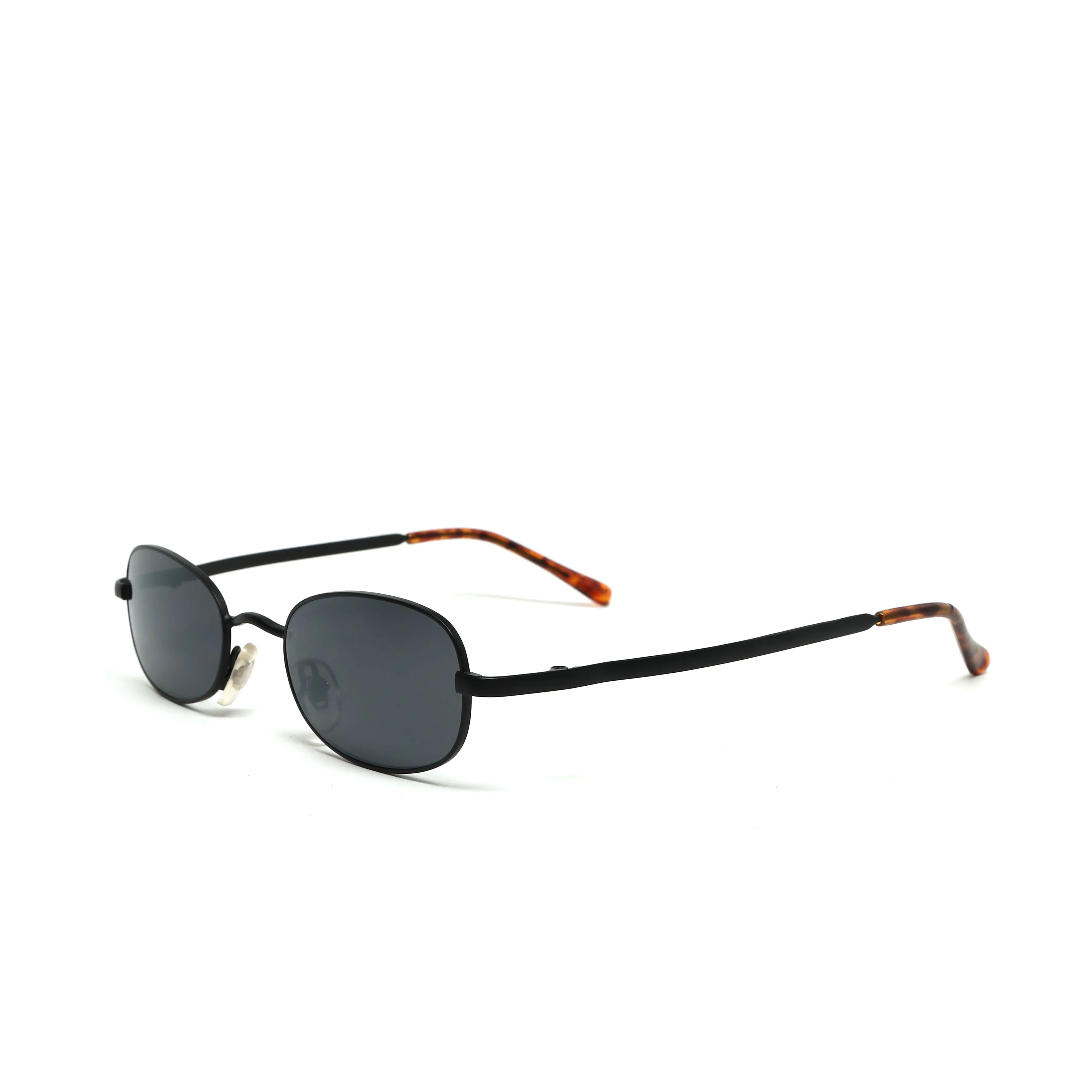 //Style M093 // Vintage 90s Small Size Matrix Style Sunglasses - Black