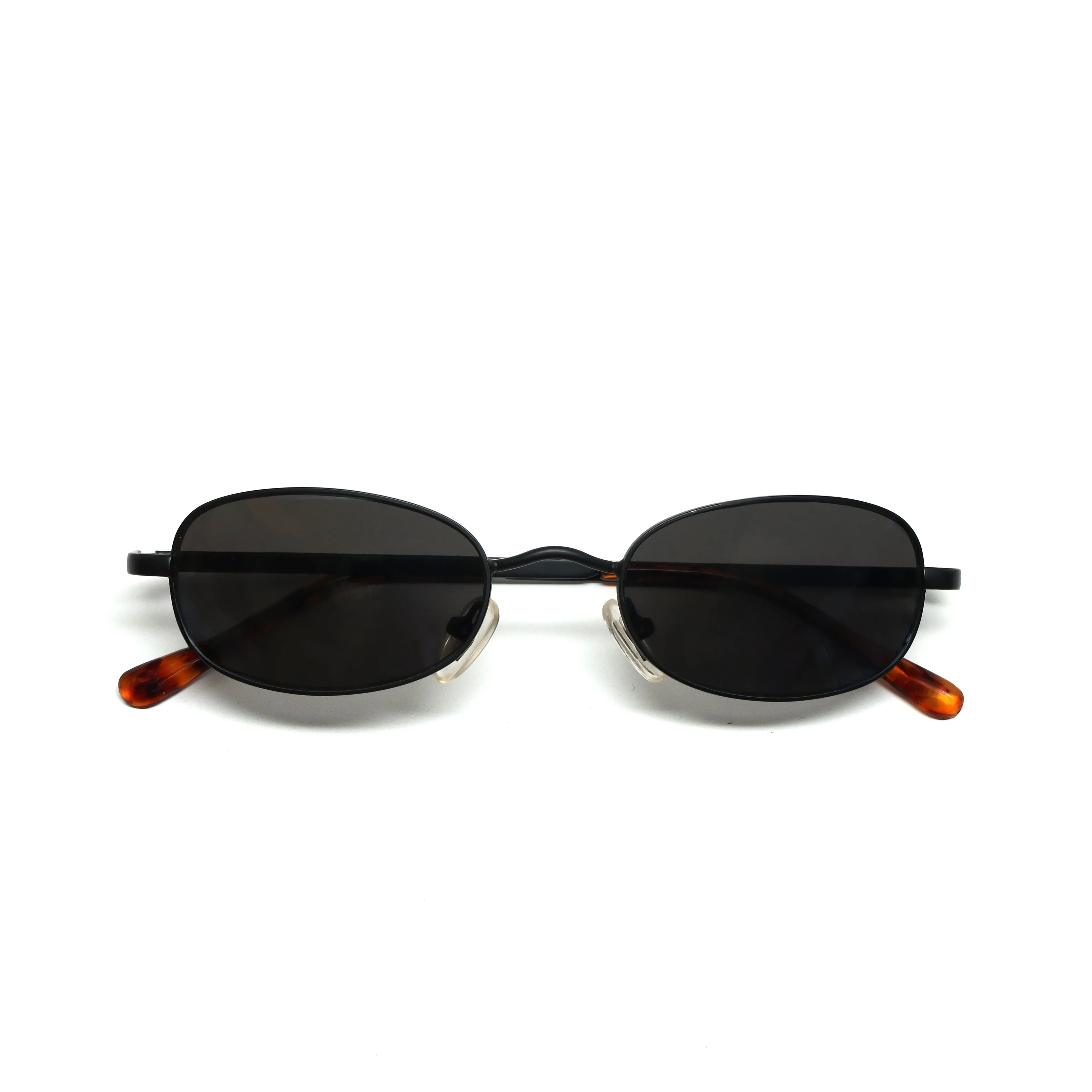 //Style M093 // Vintage 90s Small Size Matrix Style Sunglasses - Black