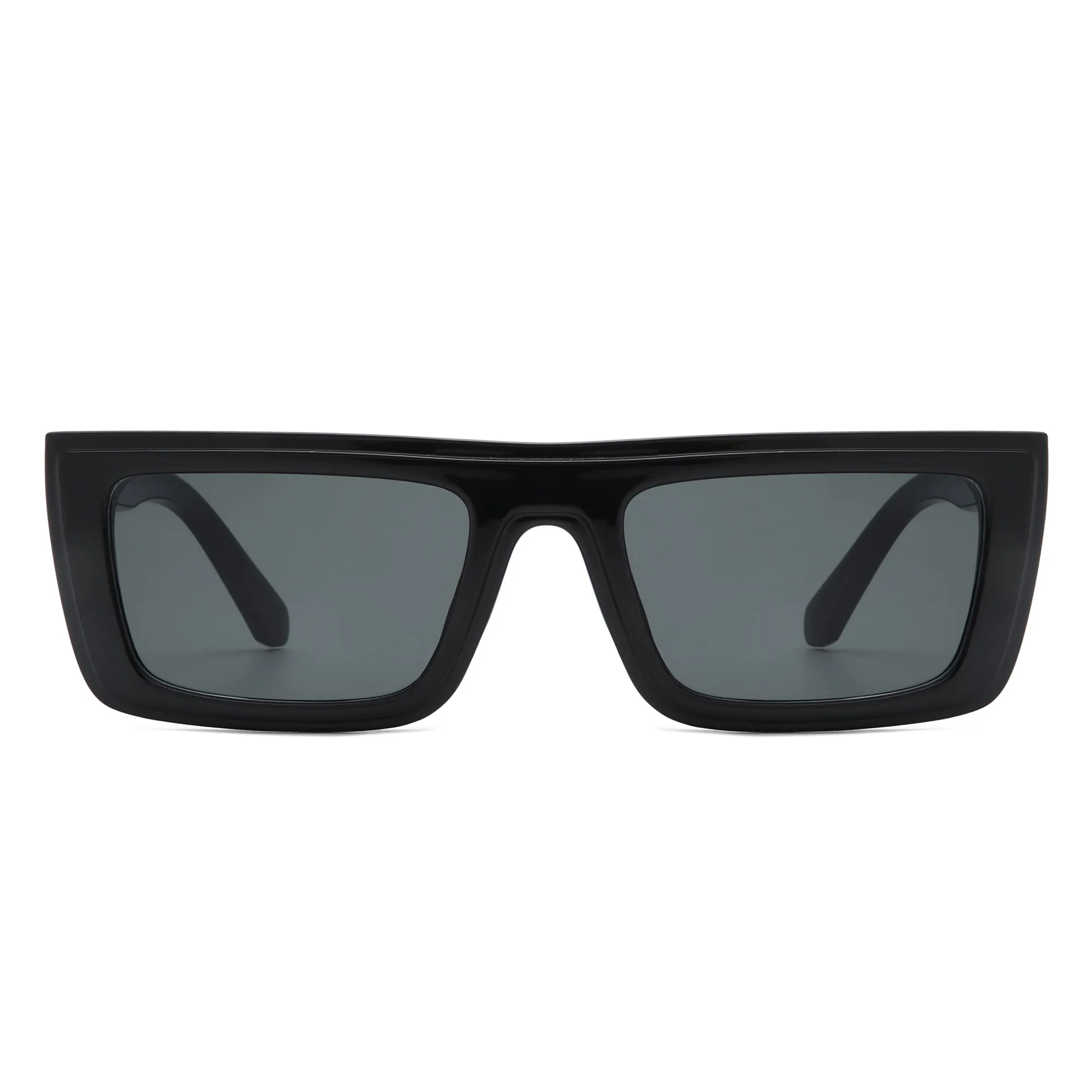 Tybalt - Retro Rectangle Square Flat Top Sunglasses