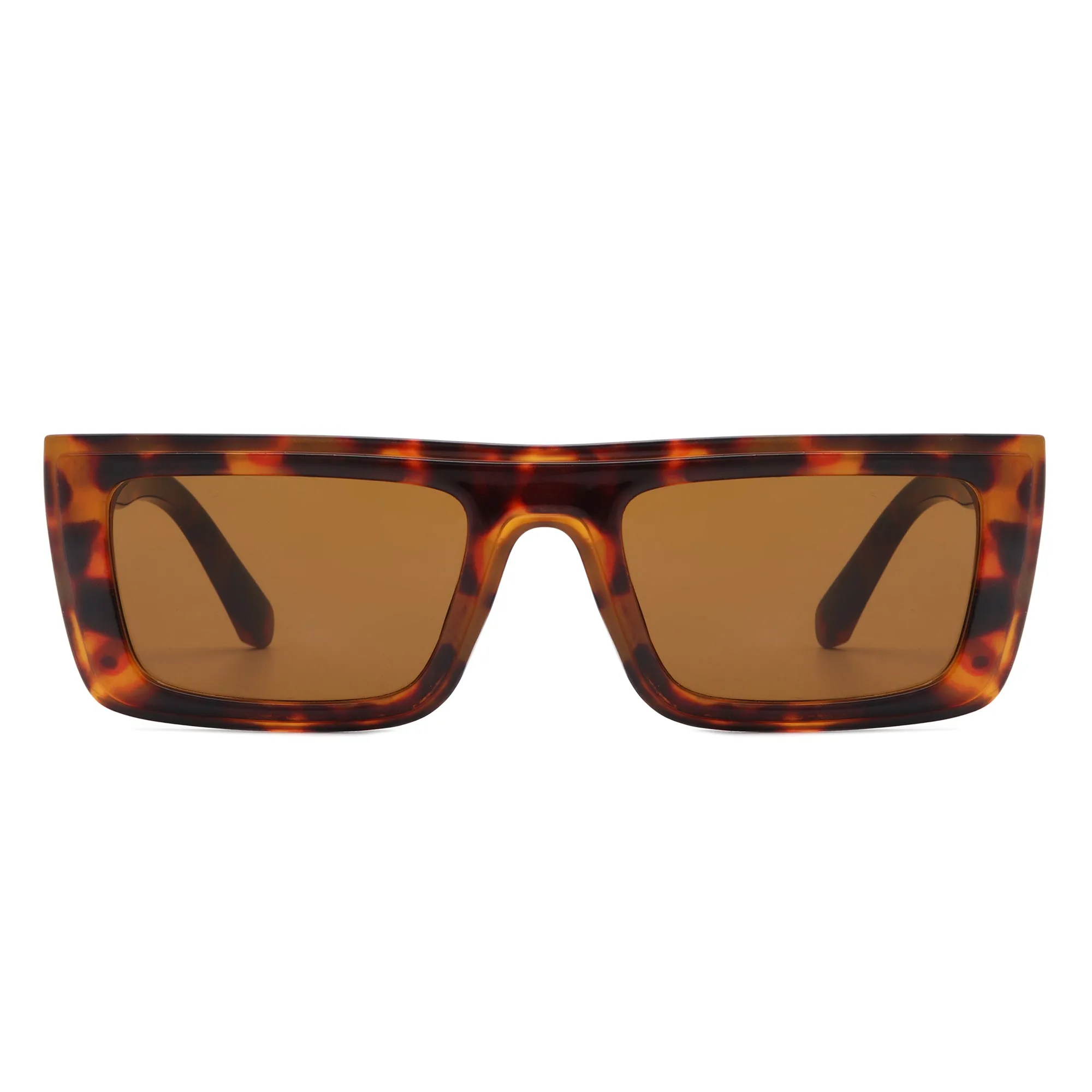 Tybalt - Retro Rectangle Square Flat Top Sunglasses