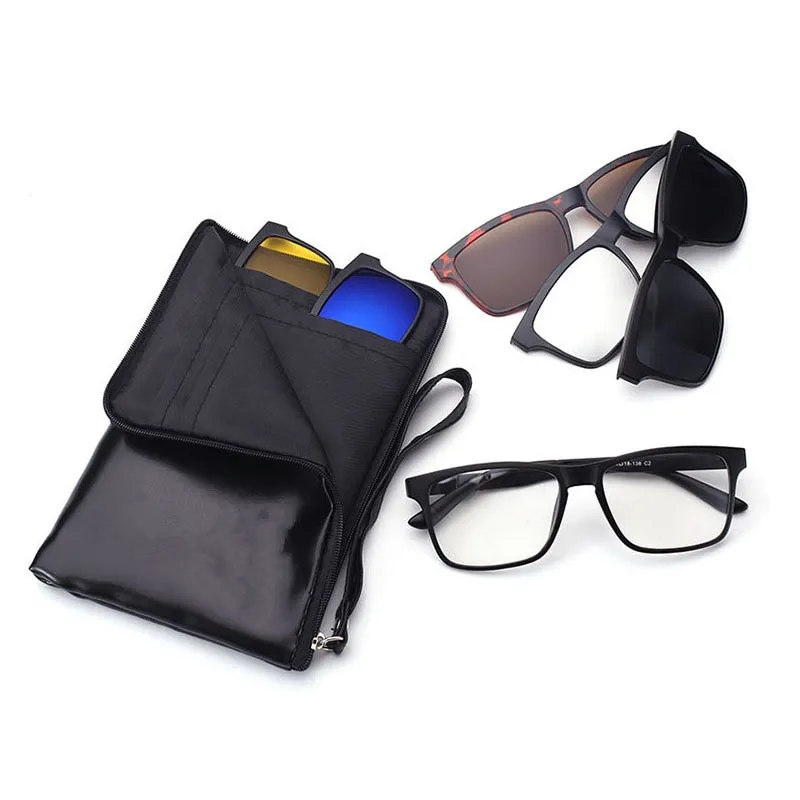 Unisex Eyeglasses Clip On Sunglasses Tr90 Night Vision 2202