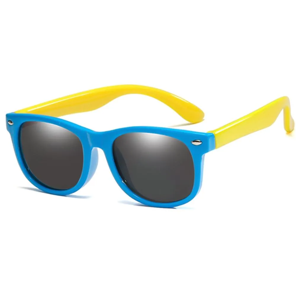 Unisex Kids Silicone Fashion Polarized Flexible Sunglasses