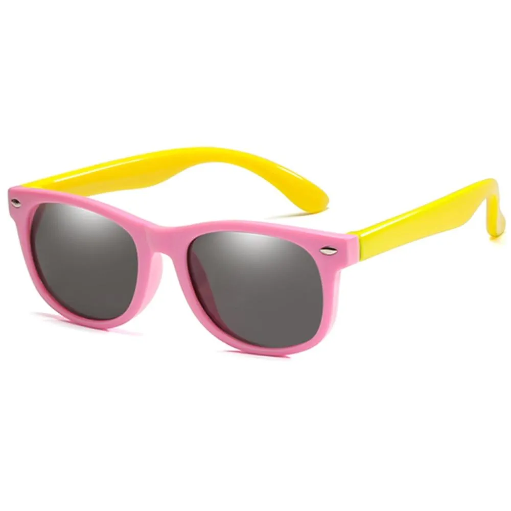 Unisex Kids Silicone Fashion Polarized Flexible Sunglasses