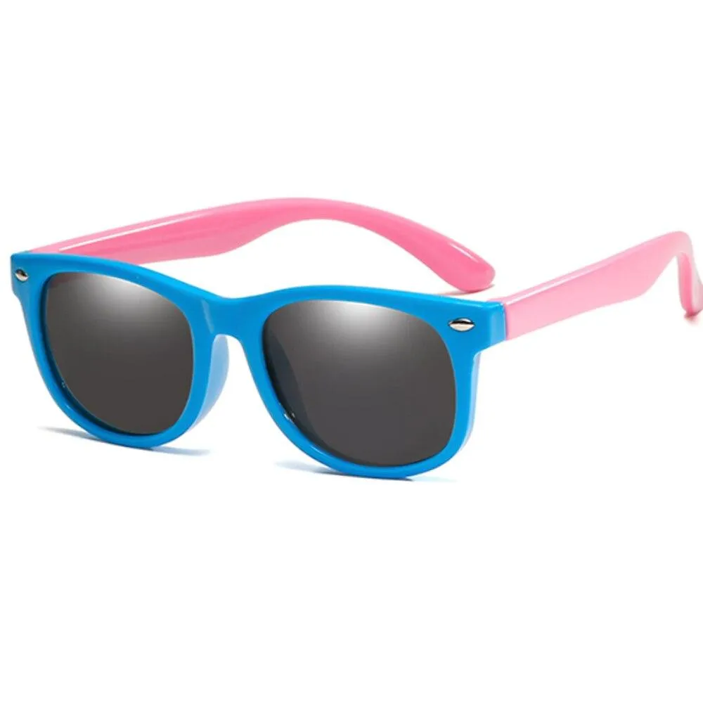 Unisex Kids Silicone Fashion Polarized Flexible Sunglasses