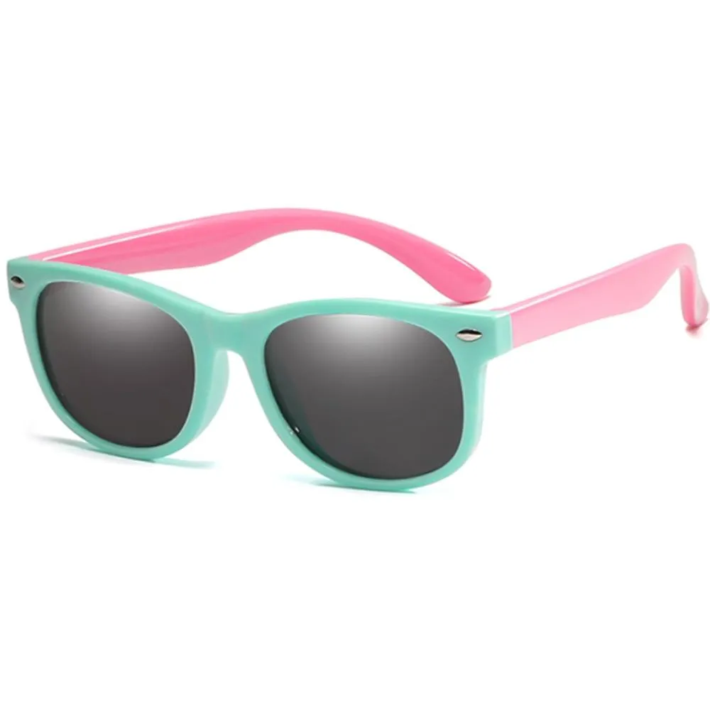 Unisex Kids Silicone Fashion Polarized Flexible Sunglasses