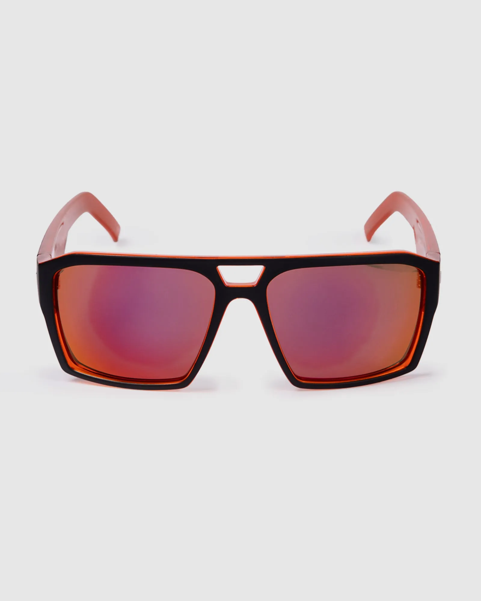 UNIT Sunglasses Vault -  Matte Black Orange Polarised