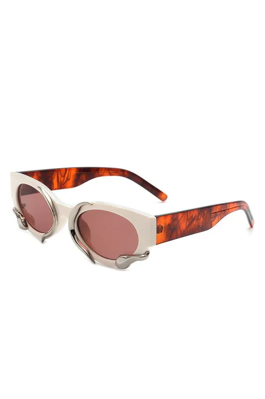 Viper Snake Design Cat Eye Sunglasses