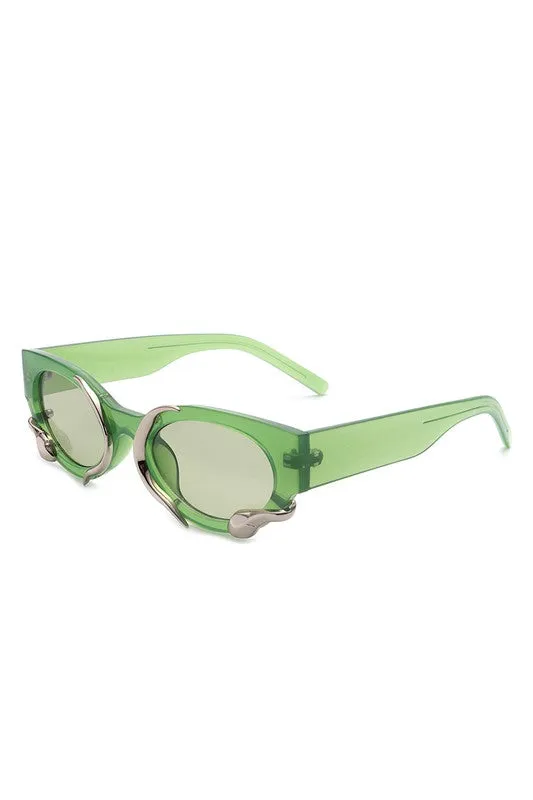 Viper Snake Design Cat Eye Sunglasses