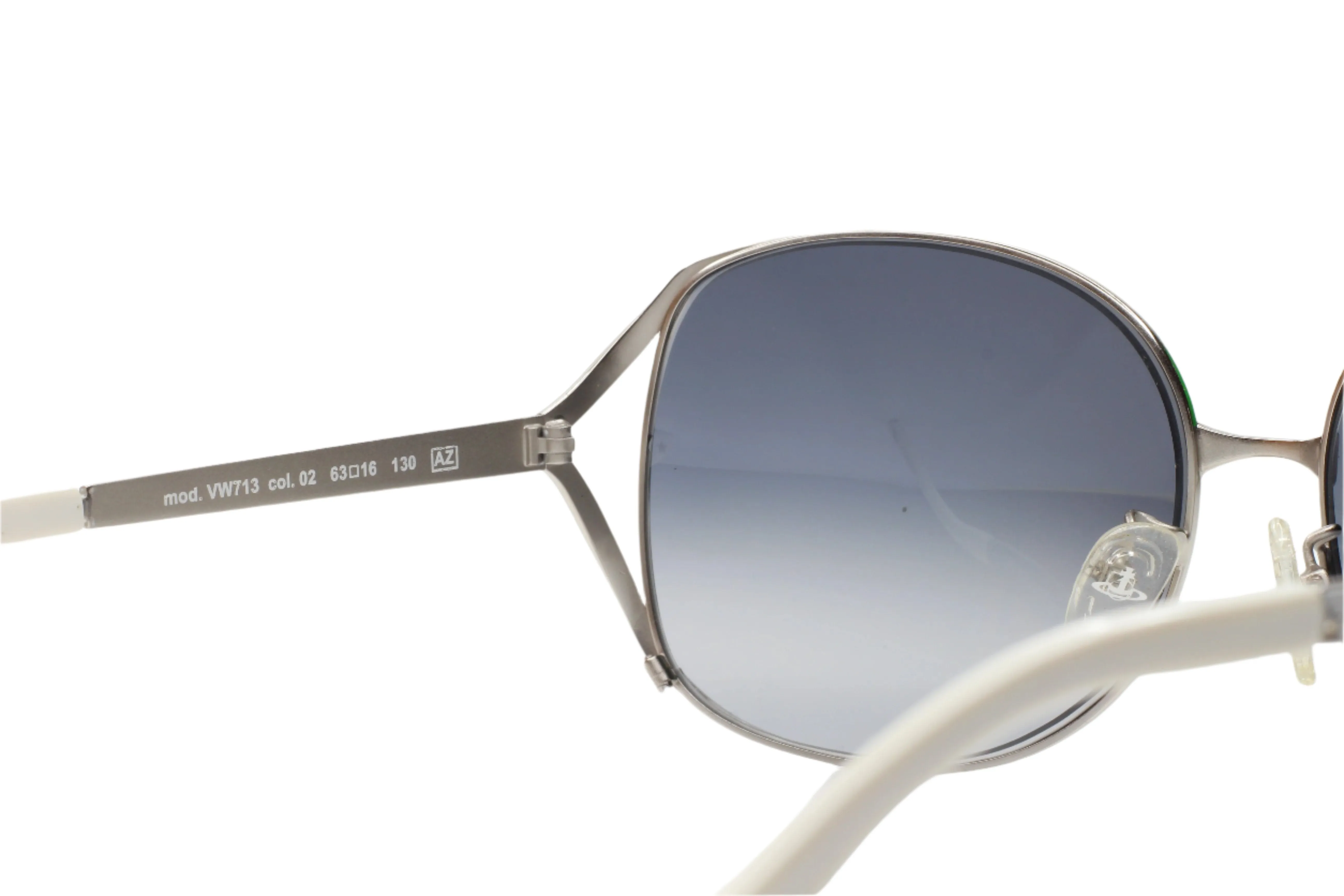 Vivienne Westwood VW713 02 Silver White Metal Luxury Sunglasses