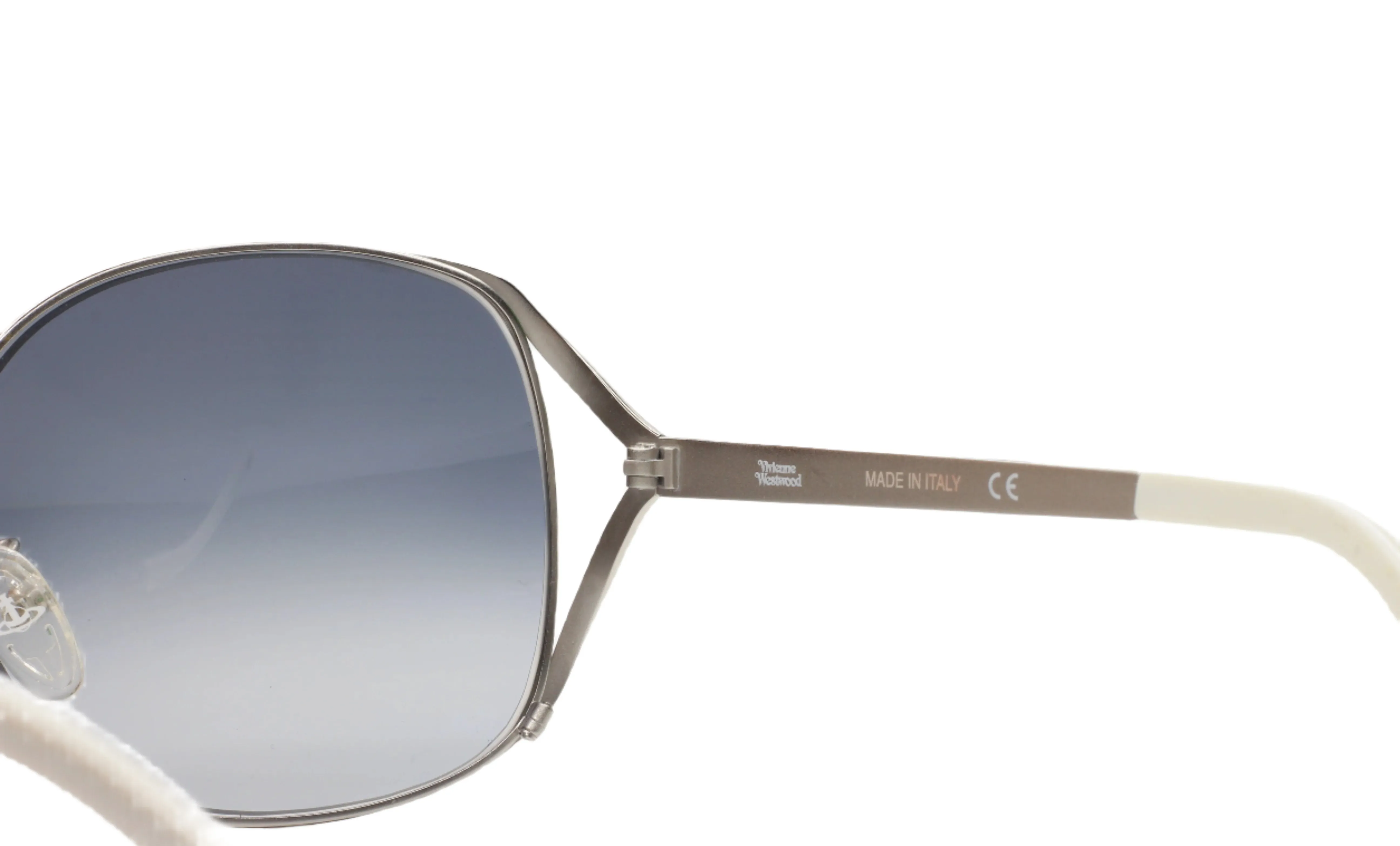 Vivienne Westwood VW713 02 Silver White Metal Luxury Sunglasses