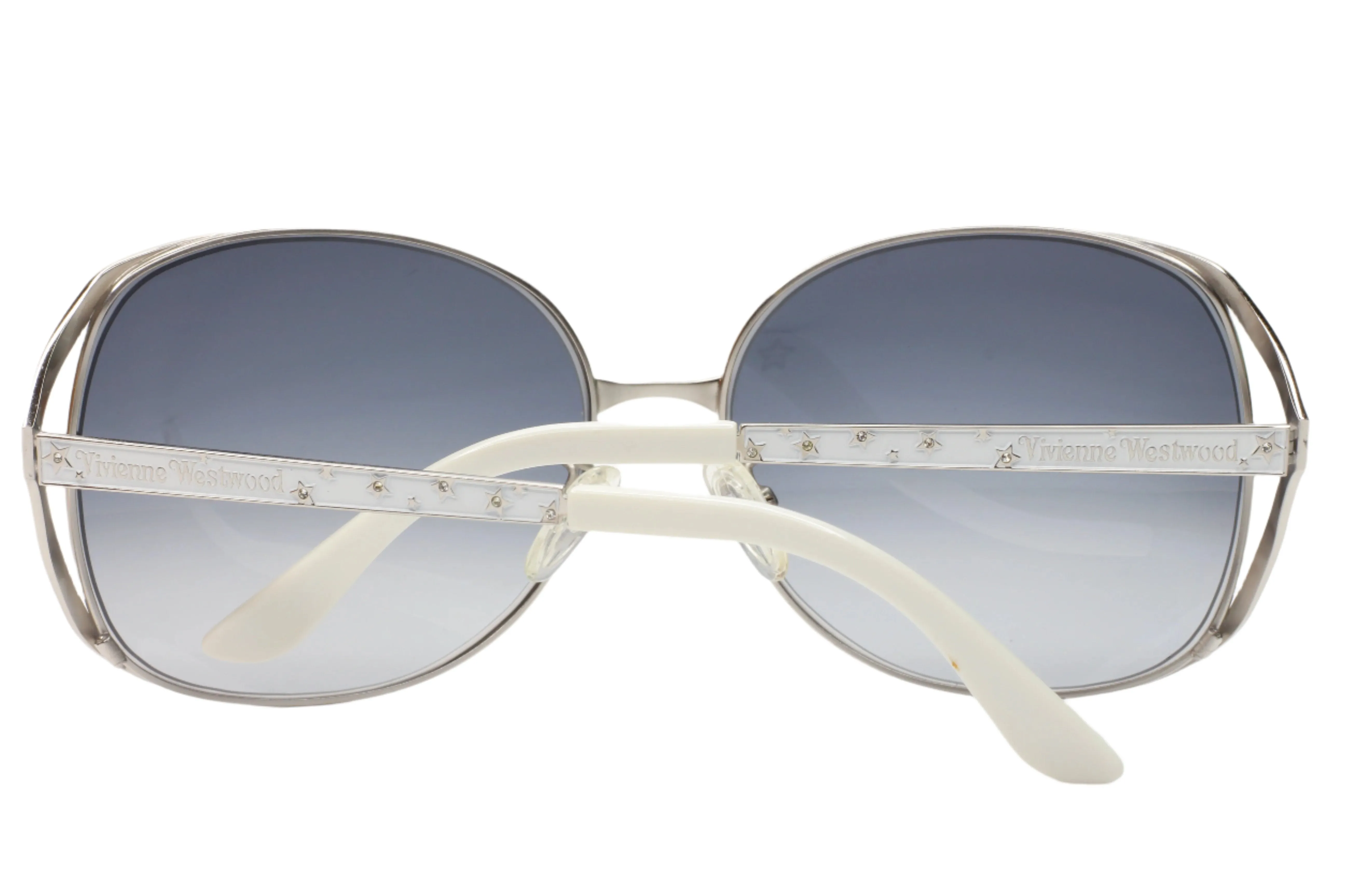 Vivienne Westwood VW713 02 Silver White Metal Luxury Sunglasses