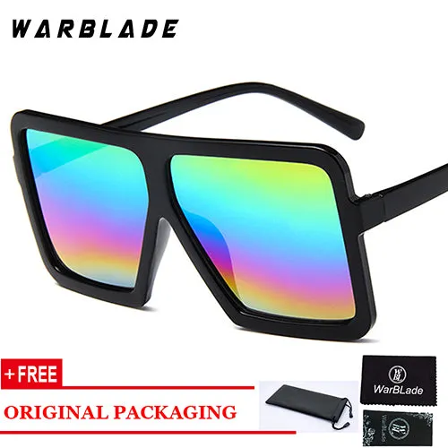 Warblade Women's Oversized Square Polycarbonate Sunglasses 9786