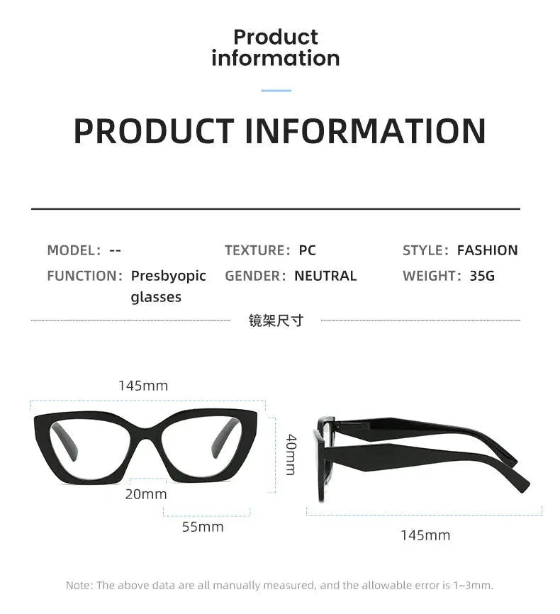 Y2K Style Anti Blue Light Reflection Cat Eye Sunglasses