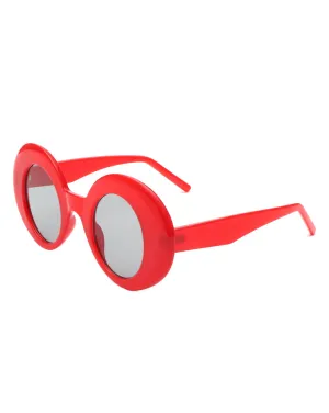 Yoke - Retro Chic Fashion Oversized Round Women's Sunglasses