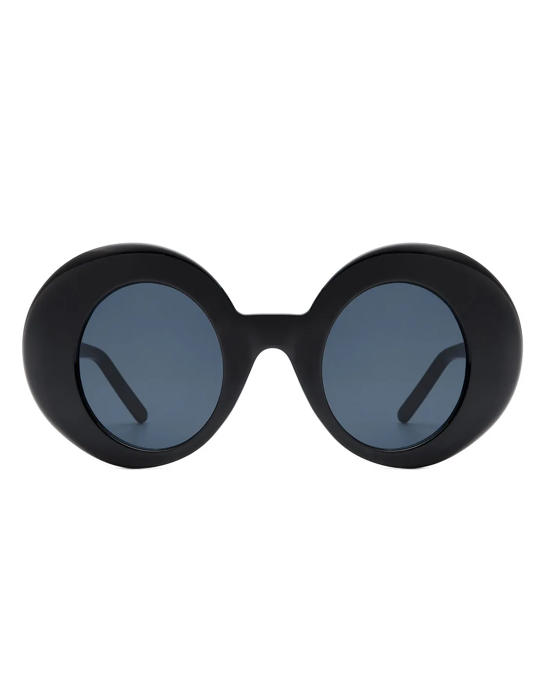 Yoke - Retro Chic Fashion Oversized Round Women's Sunglasses