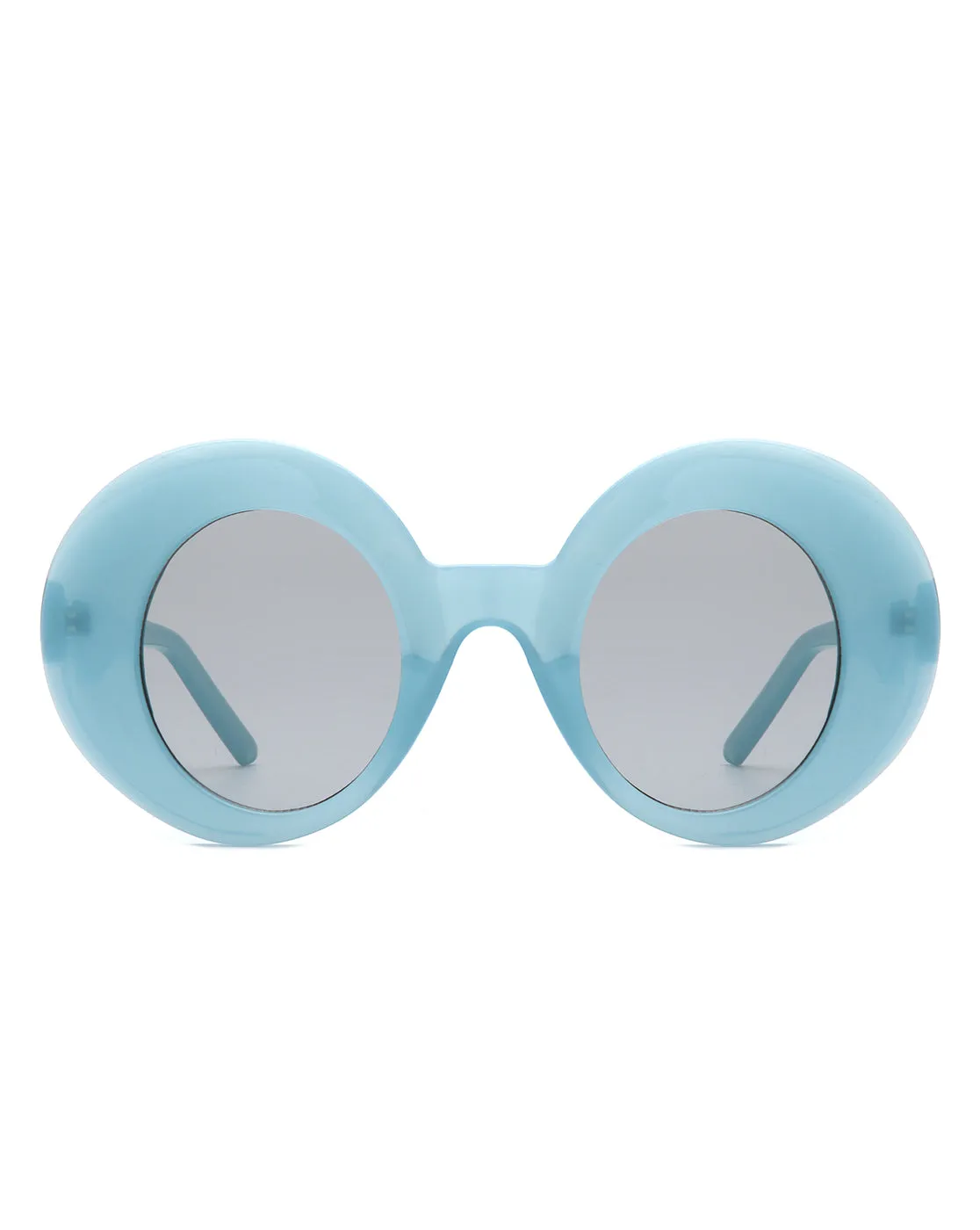 Yoke - Retro Chic Fashion Oversized Round Women's Sunglasses