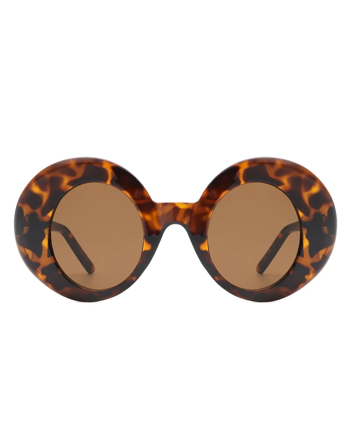 Yoke - Retro Chic Fashion Oversized Round Women's Sunglasses