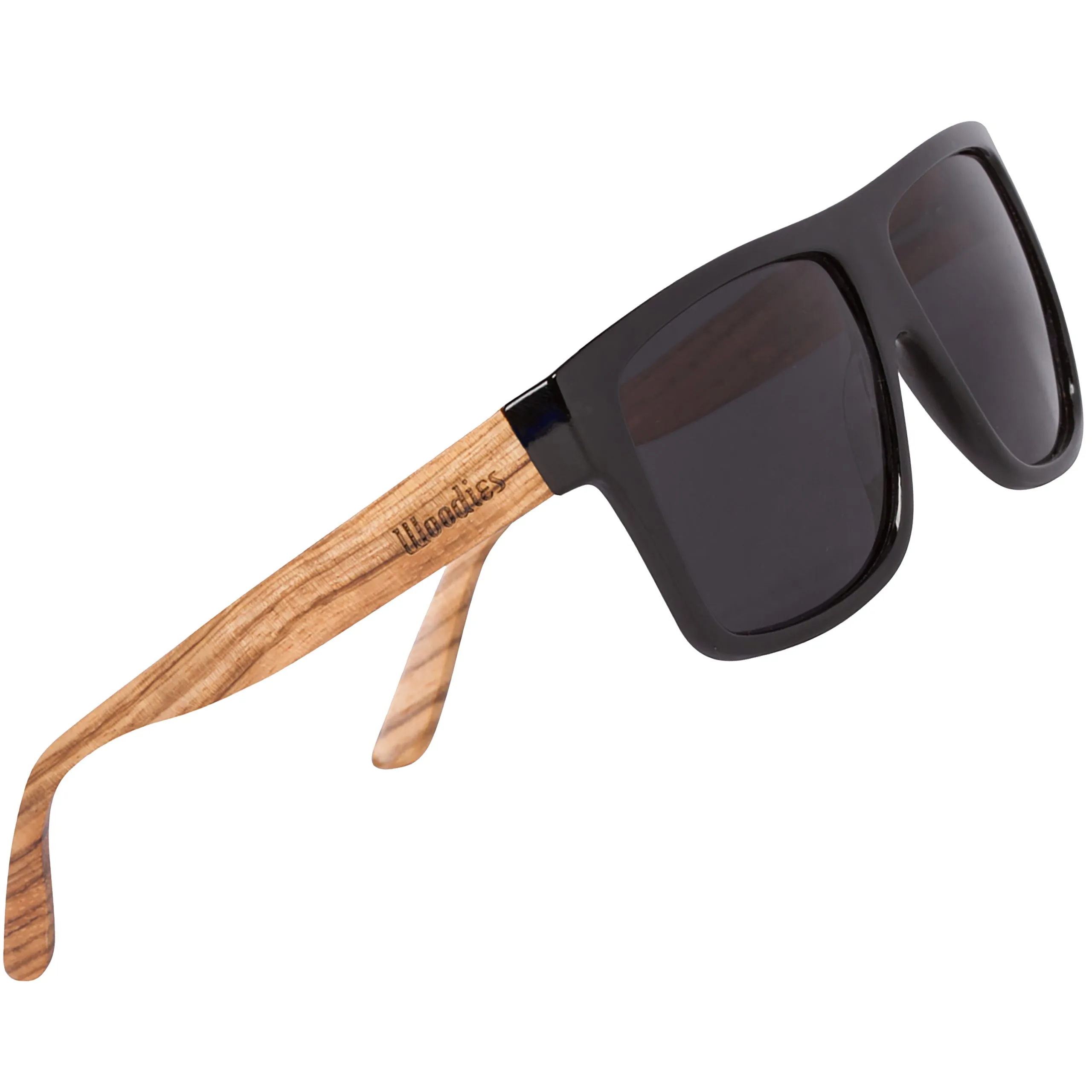 Zebra Wood Wrap Polarized Sunglasses